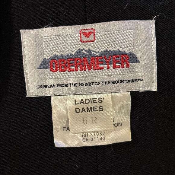 Obermeyer Women’s Size 6 Regular Ski Bibs Suit Stirrup Wool Blend Winter Snow - Picture 3 of 5